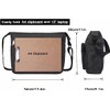 15" Canvas Messenger Bag Multi Pockets Crossbody Bag for Outdoor