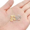 Mulutoo 1200pcs 6mm Flat Disc Spacer Beads Round CCB Rondelle