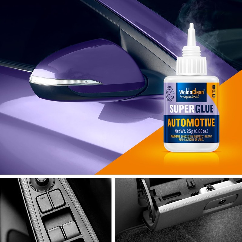 WoldoClean Super Glue for Cars & Vehicles - Extra Strong