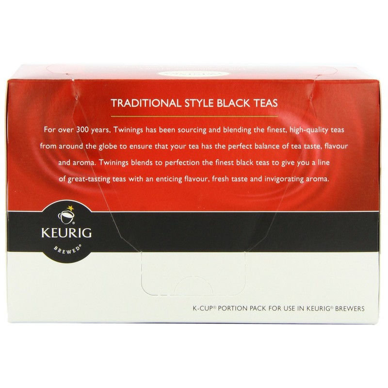 Twinings English Breakfast Decaffeinated Tea, K-Cup Portion Pack for Keurig