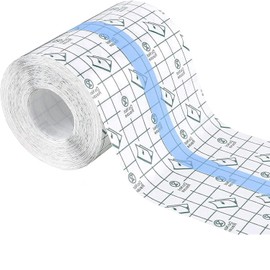 KFLSZH Parche para Tatuaje Impermeable, Venda Adhesiva para Tatuajes y Heridas, Parche Transparente Protector Cortable, Rollo de Película para Cicatrización, Deportes y Cuidado de Piel (10m X 10cm)