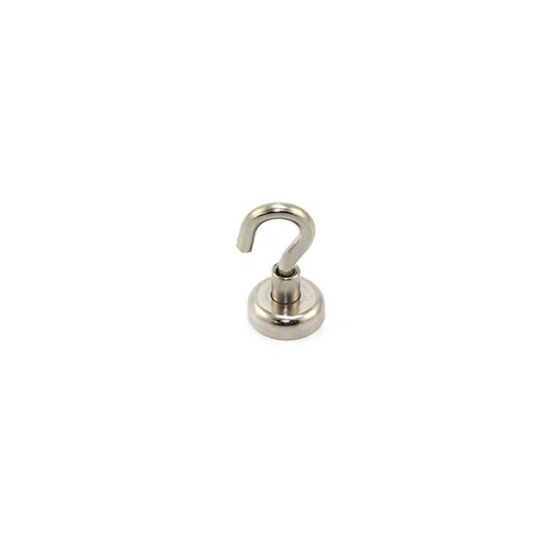 FIRST4MAGNETS Neodymium Clamping Magnet with M4 Hook for Hanging, Holding