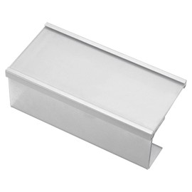 PATIKIL 5.9 x 2.9inch Glass Cubicle Aluminum Name Plate Holder,Hanging Type Single Side Baking Finish 46mm Glass Track for Desk Screen Office Sign Holder