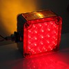 LBRST Red+AmberSquare 52 Led Double-Face Pedestal Fender Light LED Stop
