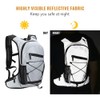 RUSUO Bike Pannier,8L High Visibility Reflective Cycling Hydration Backpack Outdoor