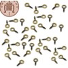 100 x 8mm Bronze Small Tiny Mini Eye Pins Eyepins
