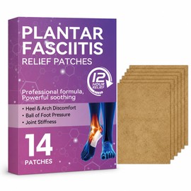 Plantar Fasciitis Relief, 14 Pieces Natural Heel Discomfort Relief for Plantar Fasciitis, 12 Hour Maximum Strength Deep Hot, Soothing of Joint Soreness for Heel Discomfor