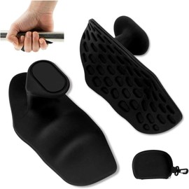 Macayda 1 Pair Non-Slip Gym Grips, Ergonomic Rubber Fitness Portable Gloves Training Gloves Men and Women Pull-Up Grips Grip for Cross Training, Gymnastics, Fitness Accessories