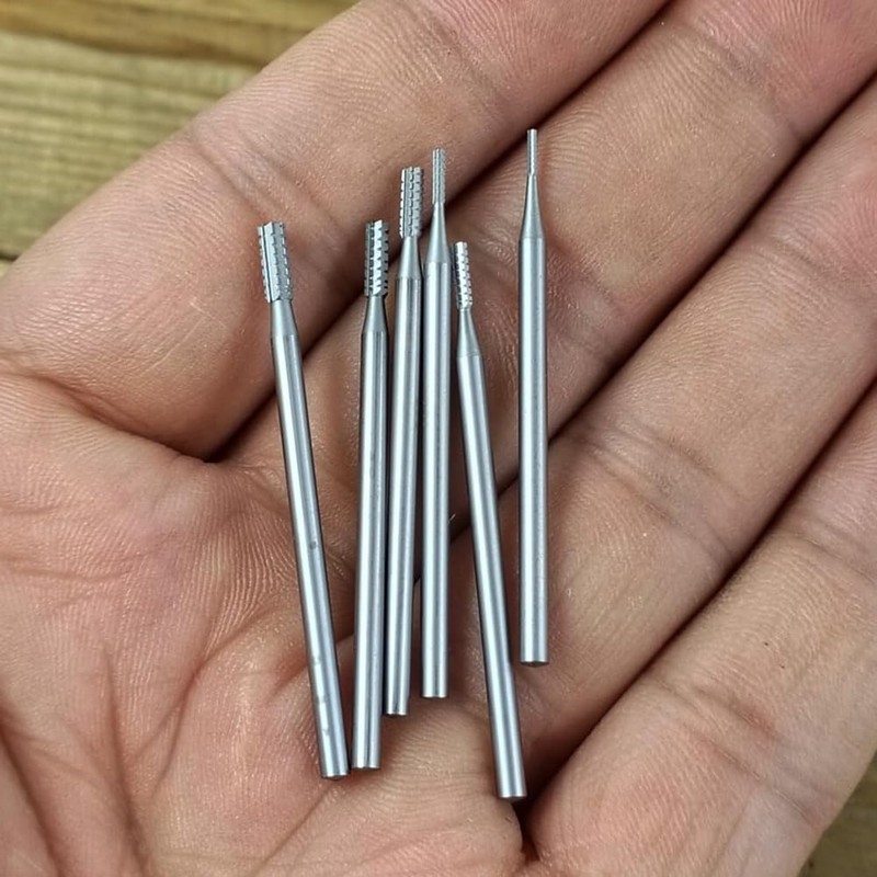 Nagoyuki 6Pcs Cylinder Shape Jewelry Burr - 3/32Inch Shank Cylindrical
