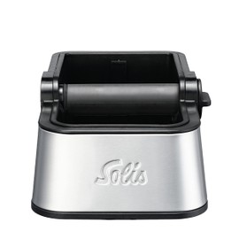 Solis Perfetta Coffee Knock Box - Knock Container for Portafilter - Knock Box - Coffee Grounds Tee Container - Coffee Grounds Container - Black