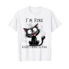 Hilarious Kitty Design for Cat Lovers I´m Fine Funny Cat