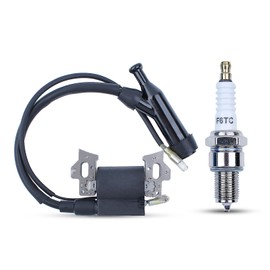 Atunee GX160 Ignition Coil for Honda GX120 GX140 GX200 Predator 196cc 212 cc 5.5HP 6.5HP Lawn Mower Engine with Spark Plug Replace 30500-ZE1-073