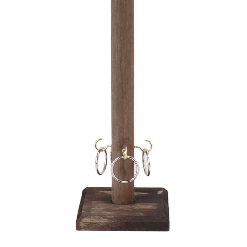 Hook and Ring Game for Four Players Wooden Hooks Fast