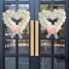 Valentine's Day Wreath Heart Shaped Wreath Rose Wreath Artificial Garland