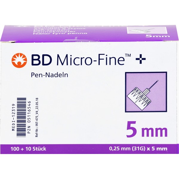 Nicht vorhanden BD Micro FINE + 5 Nadeln 110x0,25x5mm, 110 St KAN