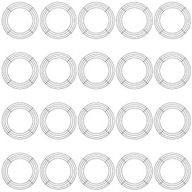 JAPCHET 20 Pack 10 Inch Round Wire Wreath Frames, Metal Floral Wreath Frame, Metal Wreath Rings for Christmas New Year Party Home Decor DIY Crafts Supplies, Dark Green