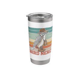 Bird Nerd Downy Woodpecker Birdwatching Birding Stainless Steel Insulated Tumbler