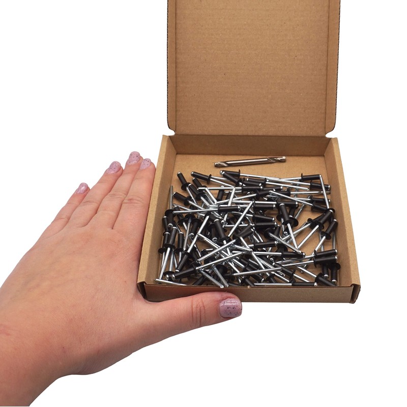 SKIR'CO Pack of 80 blind rivets painted 4.0 x 12