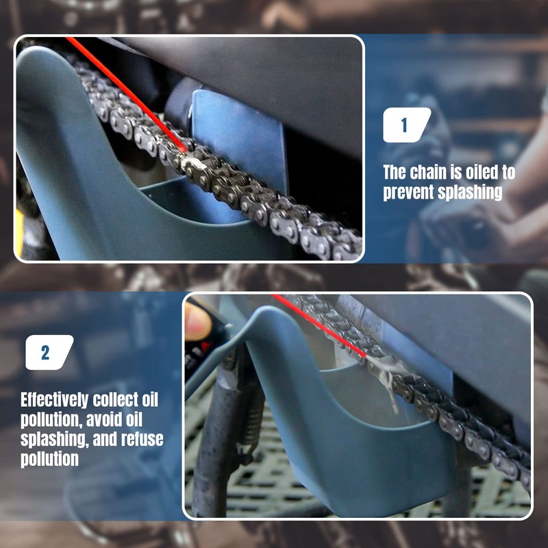 Towwoo Motorcycle Chain Cleaning Tool Oil Storage Splashback for Bicycle
