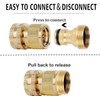 Hydrogarden Garden Hose Fitting Set,Universal Kitchen Mixer Tap Hose Connector
