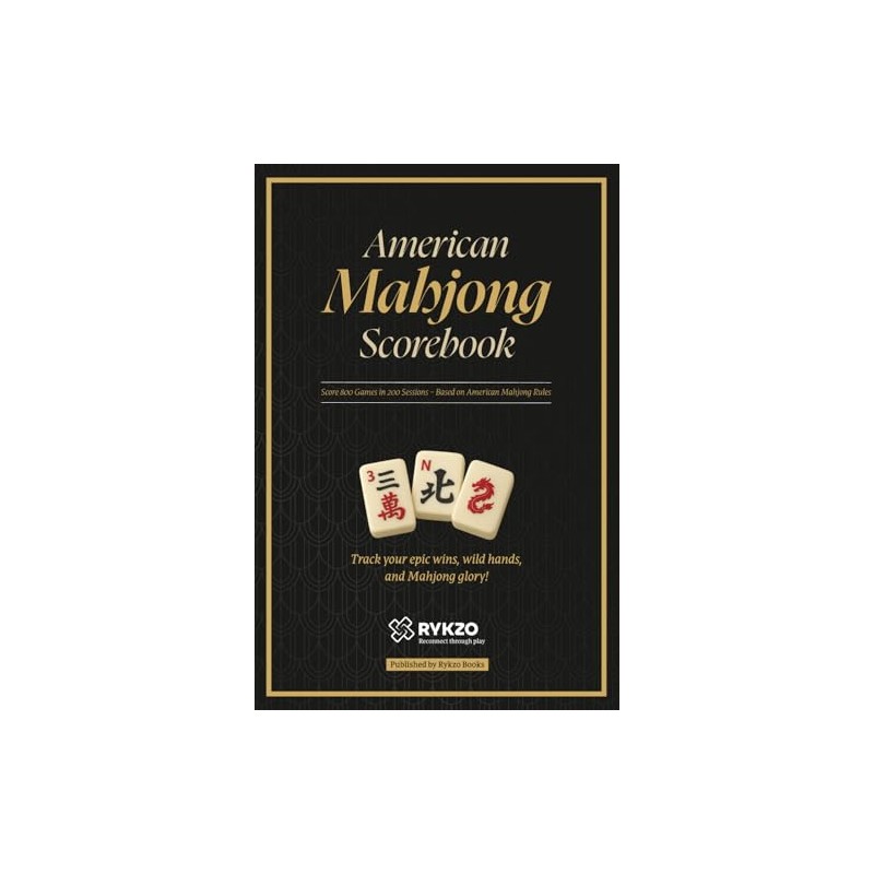 American Mahjong Scorebook: Score 800 Games in 200 Sessions –