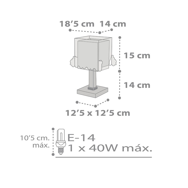 Dalber Children's Table Lamp Bedside Lamp Children's Room Train Colours