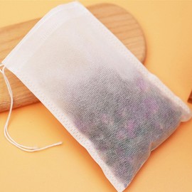 Yzurbu 200pcs 4''x6'' Tea Filter Bags for Loose Leaf Tea, Tea Bags with Drawsting for Hot Tea, Ice Tea & Cold Brew