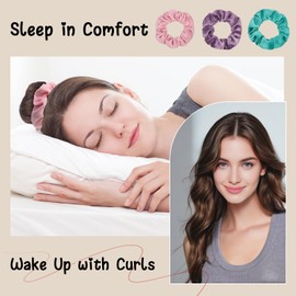 Gwabee 12 PCS Velvet Hair Scrunchies for Women's Hair, Soft Scrunchies Elastic Ties No Damage, Small Non-Slip Scrunchie Scrunchy Bands Ponytail Holders for Thick Curly Thin Hair - Pink, Purple, Green