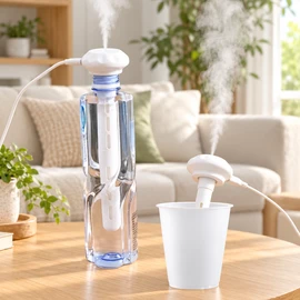 Portable Mist Humidifier for Personal Spaces – Quiet Operation and Adjustable Length for Bedroom, Office, and Travel