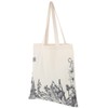 Ciieeo Flower Printed Canvas Tote Bag Large Capacity Leisure Handbag