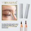 BRAWNA 6 Pcs Brow Pro Peel Off Pencils with 1