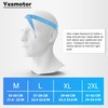 Yesmotor Helmet Half Shell German Motorcycle Helmet with Cycling Glasses