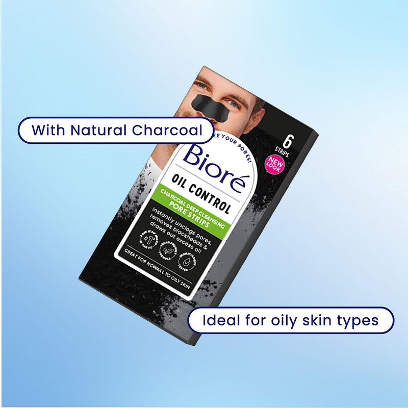 Bior Biore Charcoal Pore Strips - Pack of 6