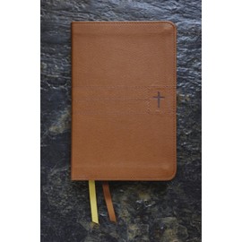 NIV, Thinline Bible, Compact, Leathersoft, Brown, Red Letter, Comfort Print