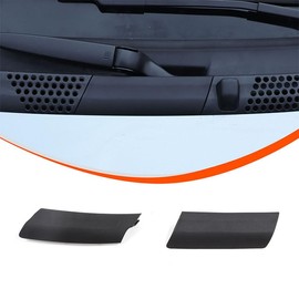 PIUGILH Compatible with Fiat 500 2010-2024 Car Bonnet Water Channel Cover, Windscreen Wiper Side Trim Cover, Bonnet Cover Plate, Wiper Scuttle Panel Trim Cover, Outdoor Accessories