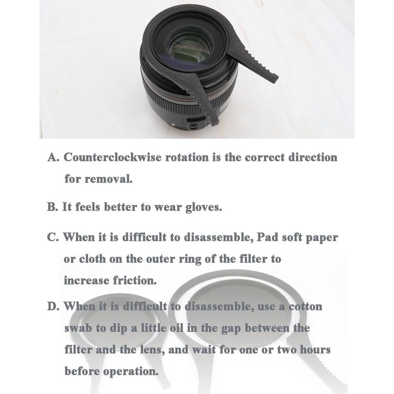 LEEQBCR 4 Pieces Filter Key, Camera Lens Filter Key, Filter