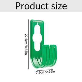 Tabanzhe Garden Hose Holder,Expanding Pipe Hanger Over Tap Bracket Durable Garden Hose Hooks Heavy Duty Tube Stand for Hoses Tidy Storage(Green)