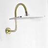 BESTILL 13 Inch S Shape Shower Head High Rise Extension