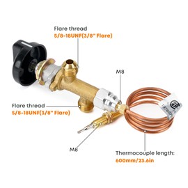 Stanbroil Low Pressure Propane Gas Flame Failure Safety Control Valve Kit Fits for Fireplace, Fire Pit, Heater