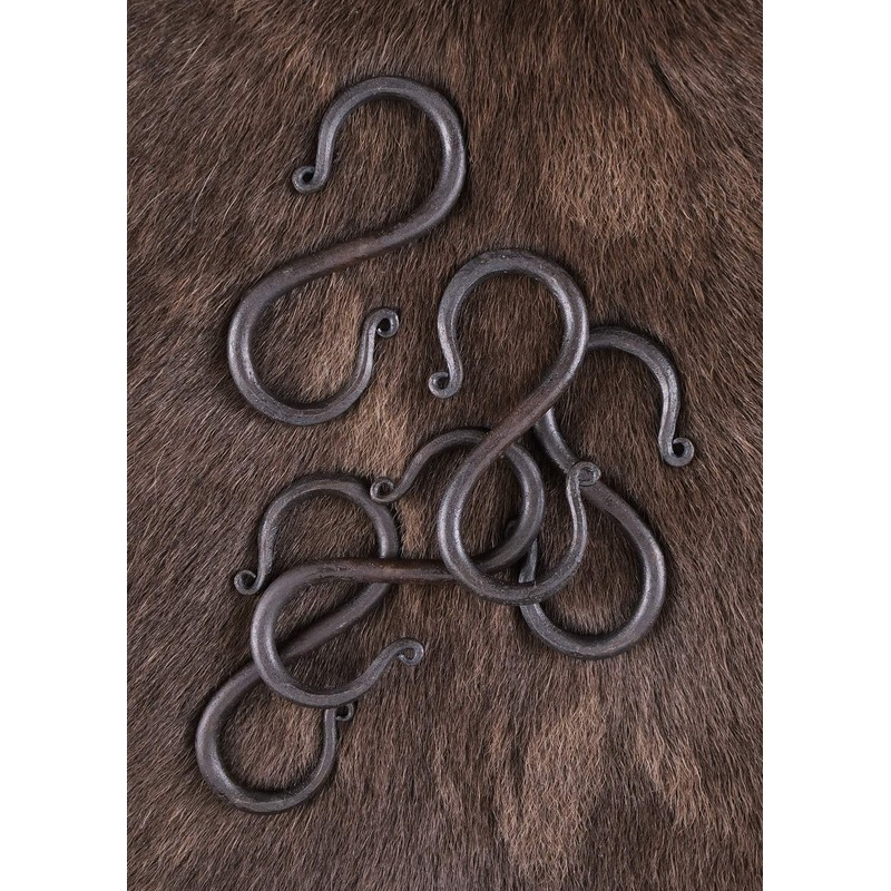 Battle Merchant-Medieval Larp Viking S Hook Forged Iron Small (Pack