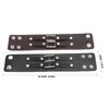 2pcs Wide PU Leather Bracelet Wrist Cuffs Punk Cuff Bracelet