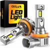 OXILAM h11 LED Headlight, Roadworthy, Ultra-Bright, Halogen Size, Hi/Lo Switch,