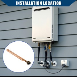 Hihaha RV Electric Water Heater for Ecosmart Electric Tankless Water Heater/IDurable Metal / 1Pcs Copper Tone