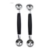 2 Pack Double Ended Headed Fruit Icecream Ball Spoon,Stainless Steel