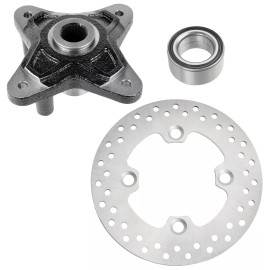 Caltric Rear Brake Disc Rotor Wheel Hub Bearing For Polaris RZR XP 4 900/ 4 XP 900 12-13