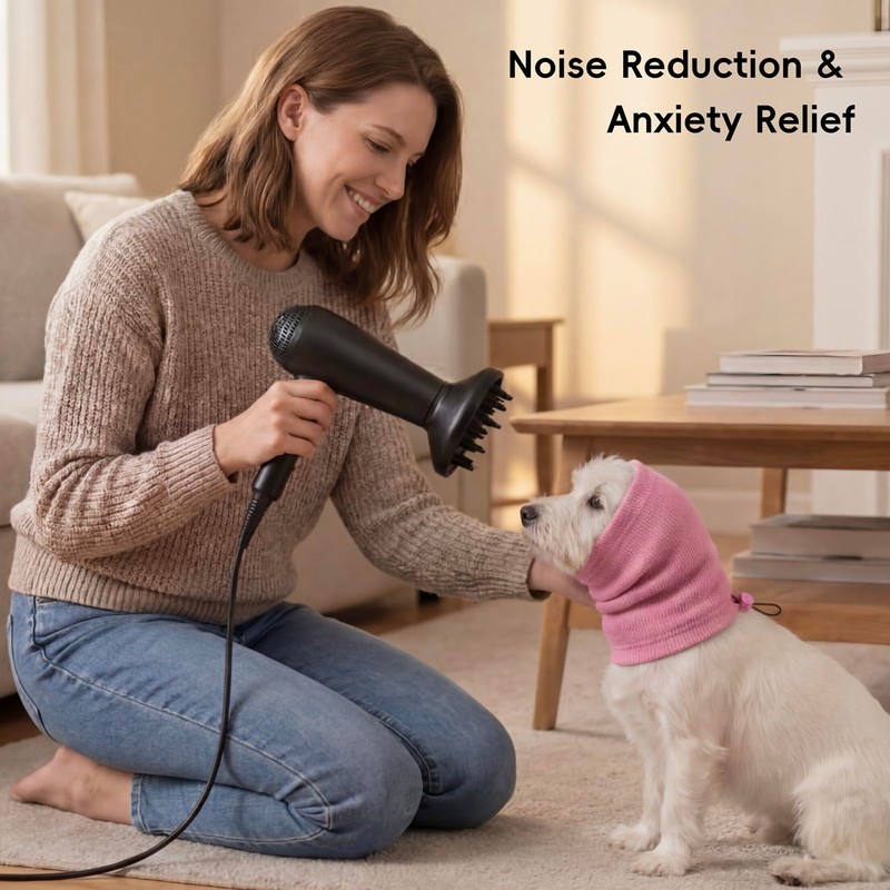 Dog Calming Hoodie, Noise Reduction Ear Cover for Anxiety Relief,