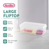 Sterilite 12-Pack FlipTop Stackable Rectangular Storage Bin with Hinging Lid,