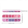 12 Grids Valentine's Day Nail Art Glitter Sequins 3D Holographic