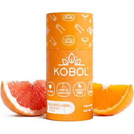 KOBOL  Bálsamo Labial Cítrico Vegano Push Up Hidratación Natural