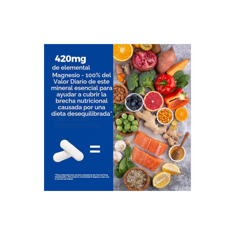 Vitalibre Complejo de magnesio 10 en 1, 420 mg de
